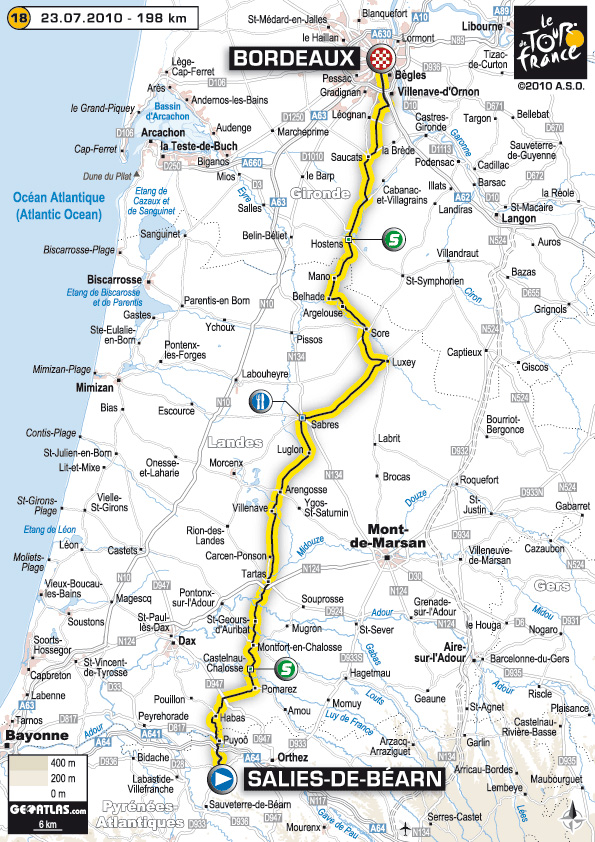 Stage 18 route map