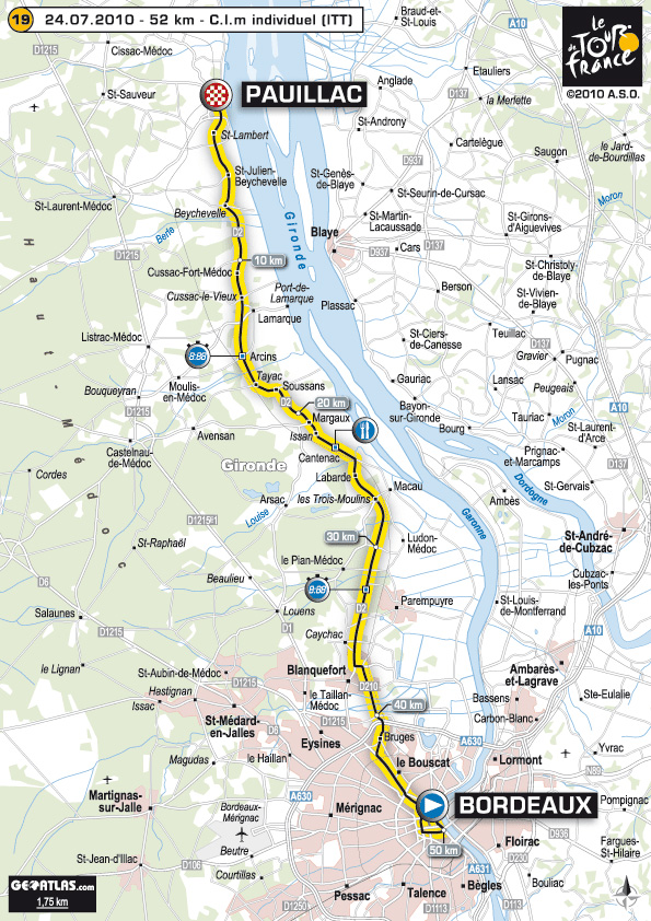 Stage 19 route map