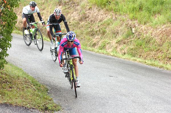 Damiano Cunego and Frank Schleck