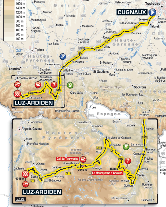 Stage 12 route map