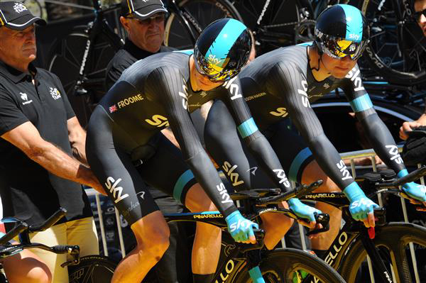 Chris Froome and Edvald Boasson Hagen