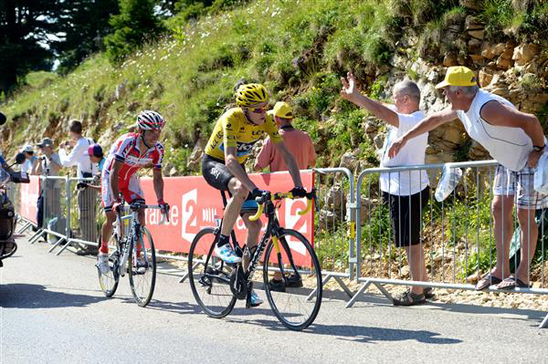 Chris Froome and Jauquin Rodriguez