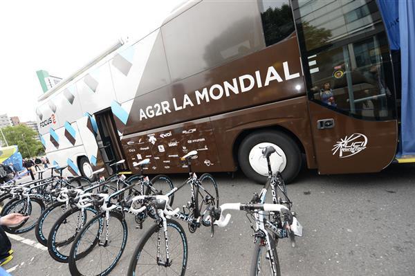 Ag2r bikes ready to go