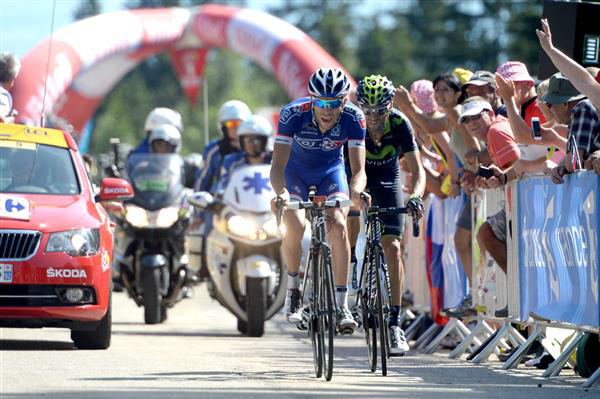 Thibaut Pinot and Alejandro Valverde