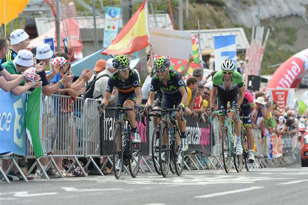 Jon Izaguirre and Alejandro Valverde