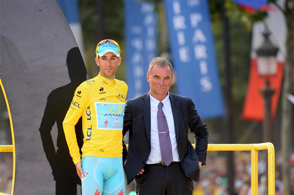 Vincenzo Nibali with Berbard Hinault