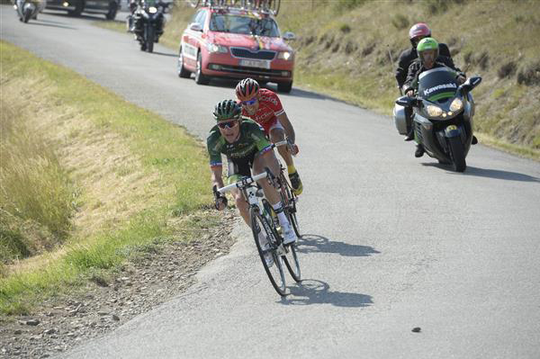 Thomas Voeckler and Luis Angel mate