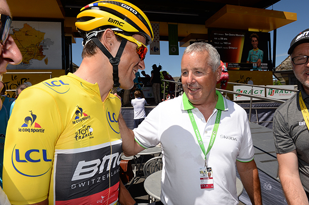 Greg van Avermaet with stephen Roche