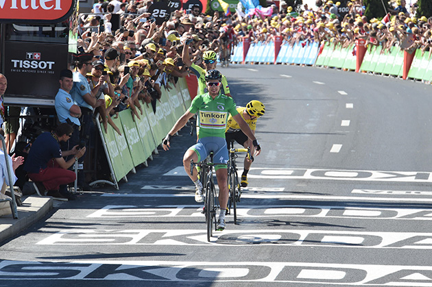 Peter Sagan and Chgristopher Froome