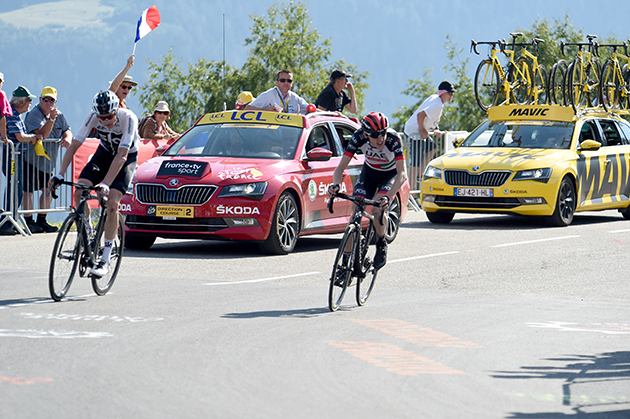 Chris Froome and Dan Martin