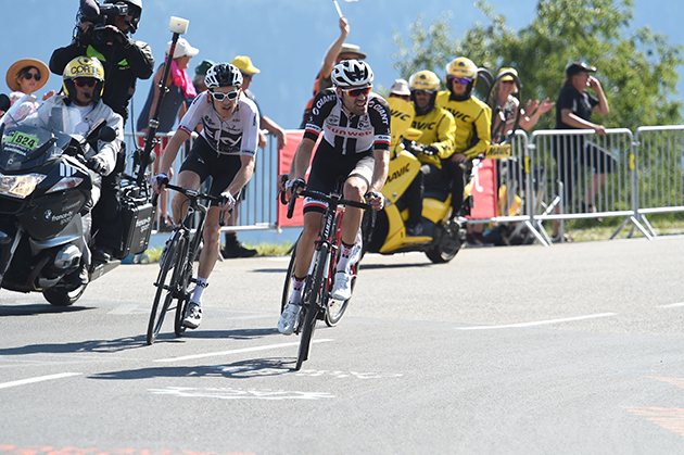 Geraint Thomas and Tom Dumoulin