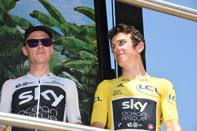 Chris Froome and Geraint Thomas