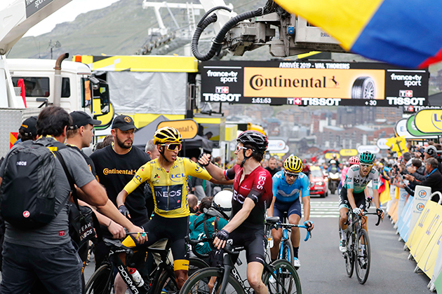 Egan Bernal and Geraint Thomas