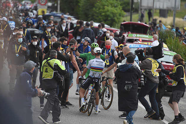 Mark Cavendish and Julian Alaphilippe