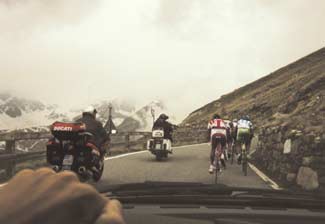 The Gavia climb