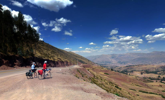 On the road from Cusco to Pisac Peru