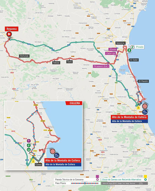 Vuelta stage 6 map