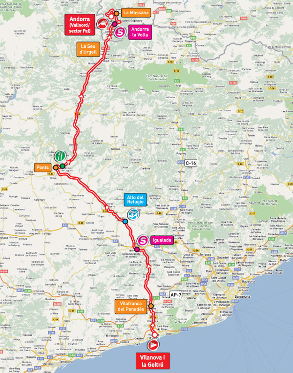 Stage 11 route map