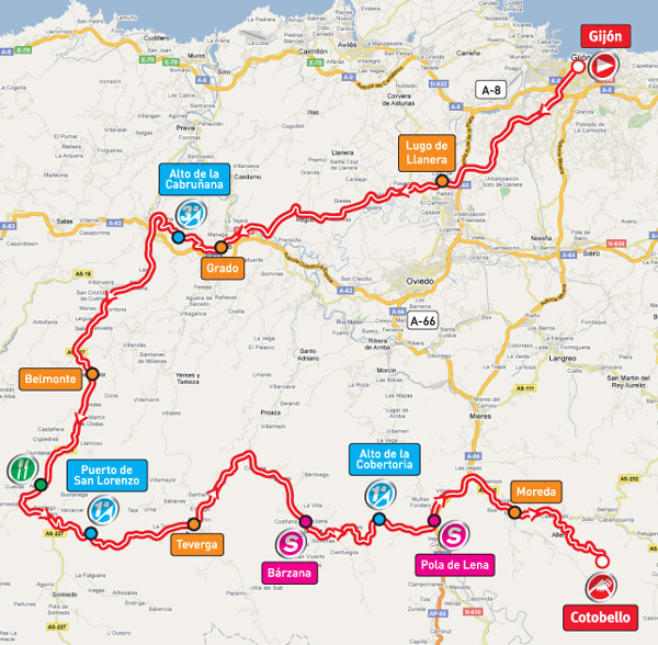 Stage 16 route map