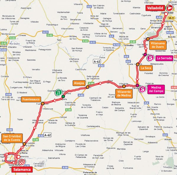 Stage 18 route map