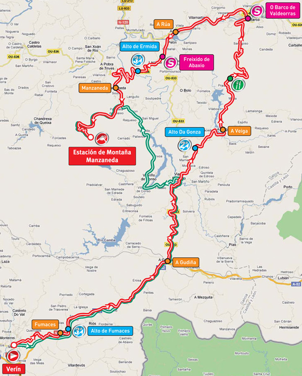 Stage 11 route map