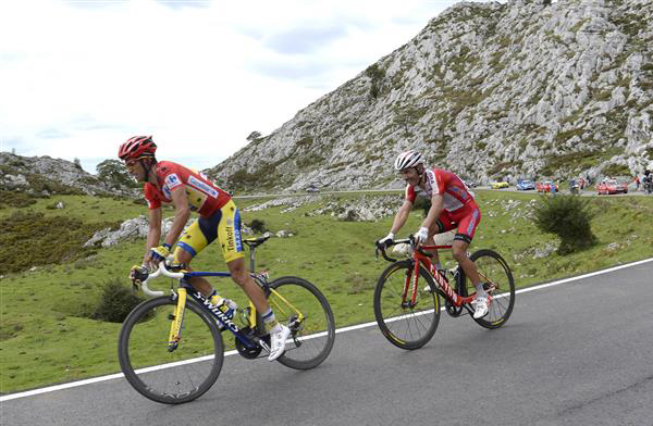 Alberto Contador and Joaquin Rodriguez