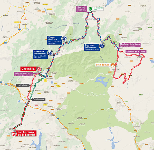 Vuelta Stage 20 map