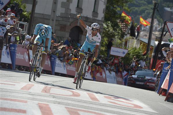 Luis LEon Sanchez and Fabio Aru