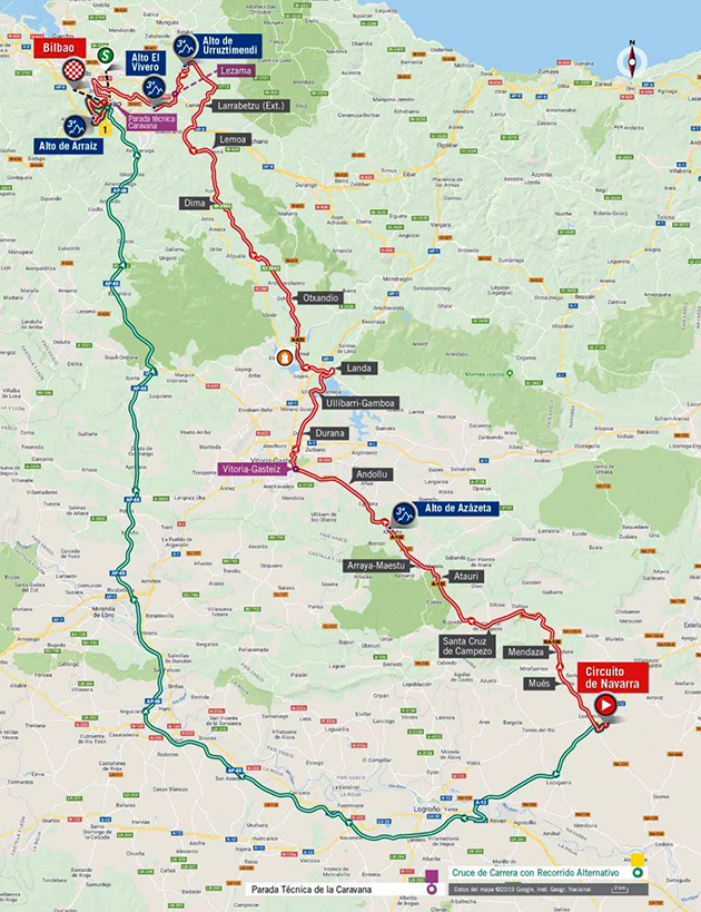 Vuelta stage 12 map