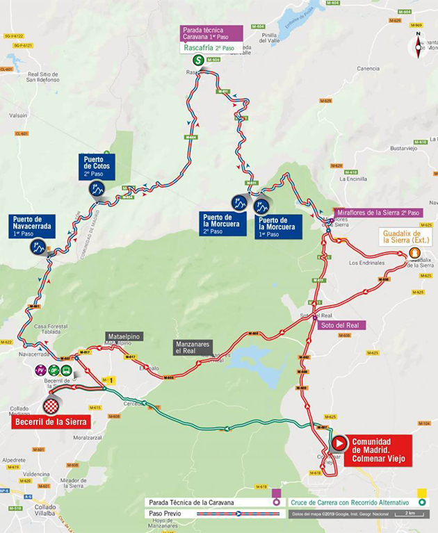 Vuelta stage 18 map