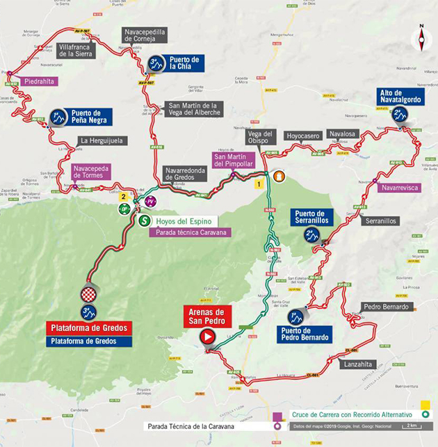 Vuelta stage 20 map