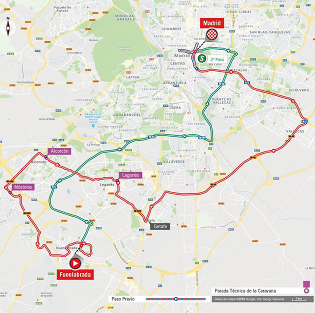 Vuelta stage 21 map