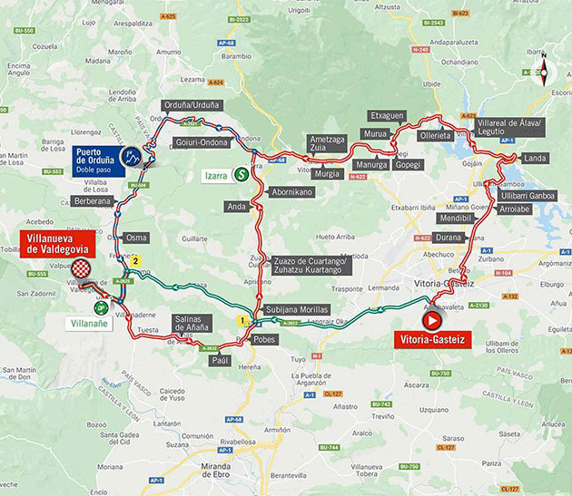 Vuelta stage 7 map