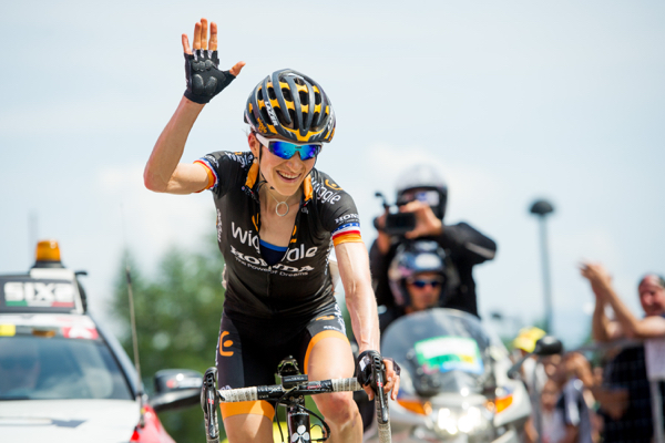 Mara Abbot wind Giro Rosa stage 9