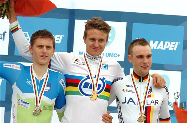 Junior mens podium