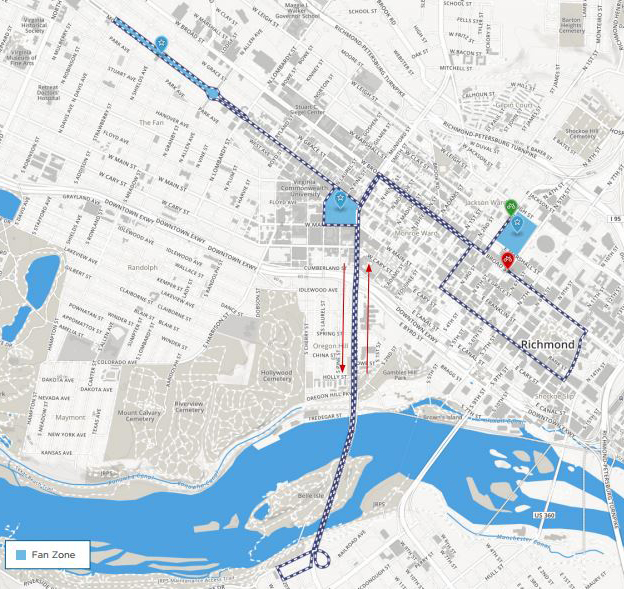 Individaul time trail course map