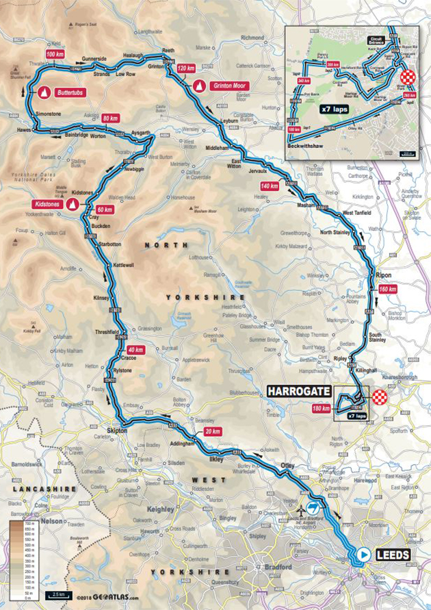 Road race map