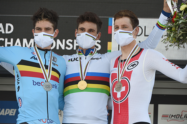 Time trial championships podium