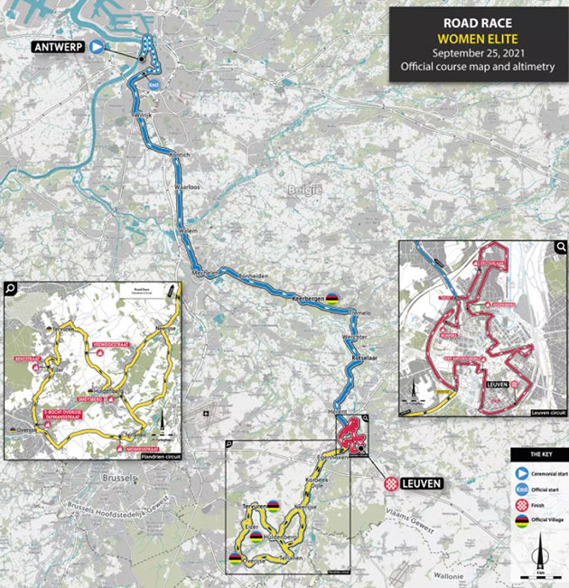 World Road Race map